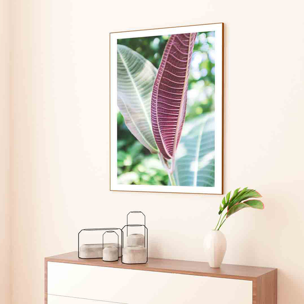 Purple Leaf Print