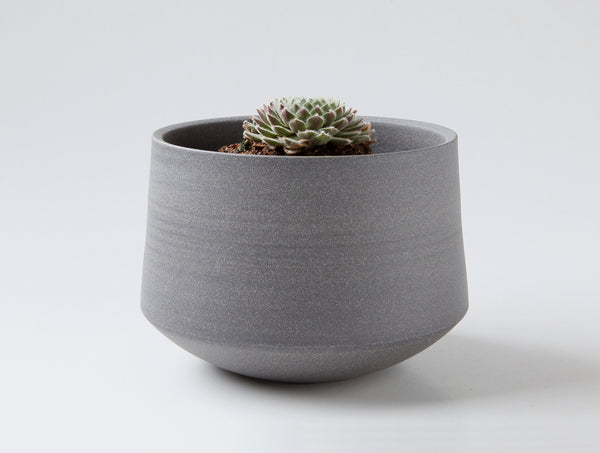 Grey Bowl Flowerpot