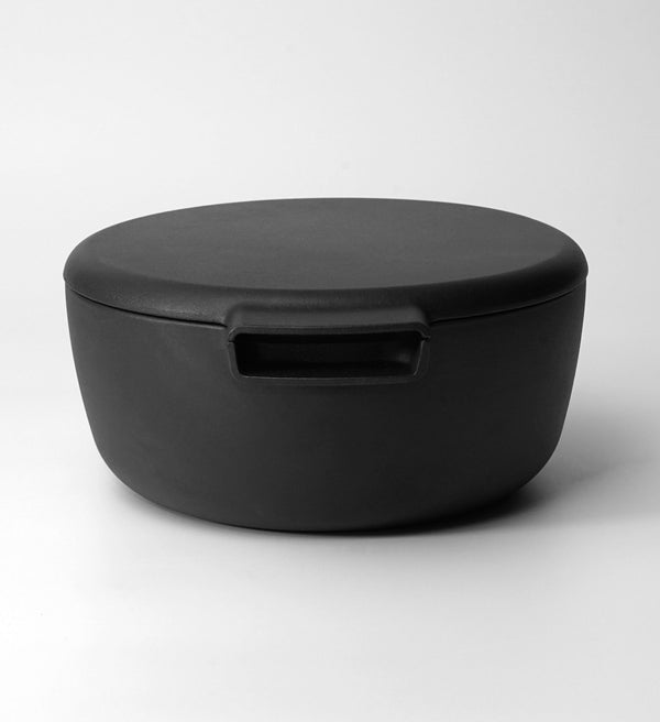 Enameled Deep Cast Iron Pan