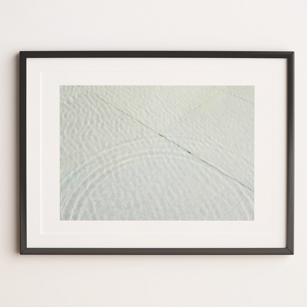 Zen Ripple Abstract Print