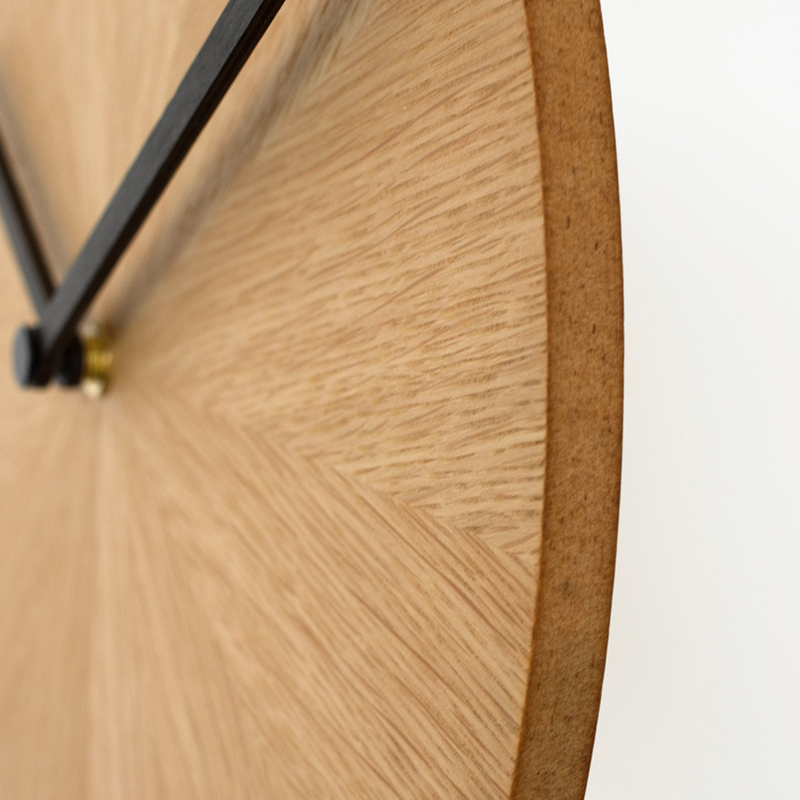 Oak Rays Clock