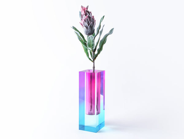 Cyan Purple Mellow Vase
