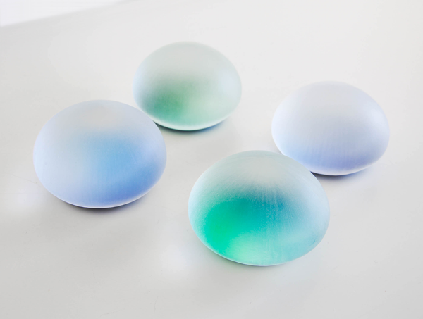 Green Ripple Paperweight