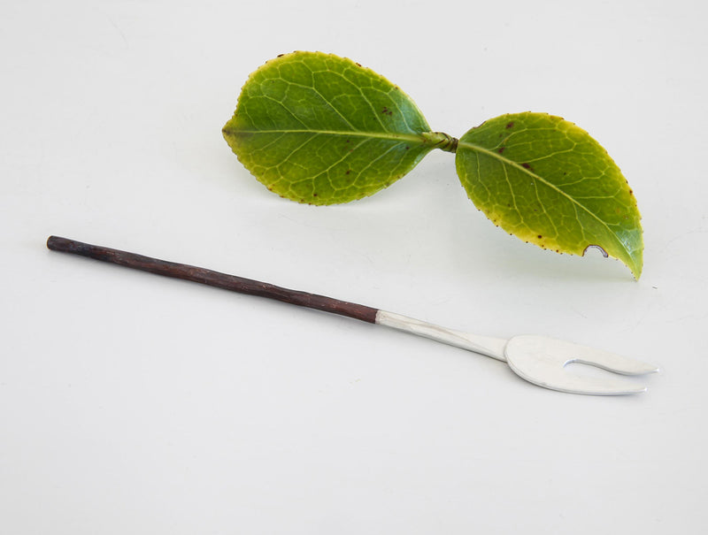 Pointed Black Brass Fork