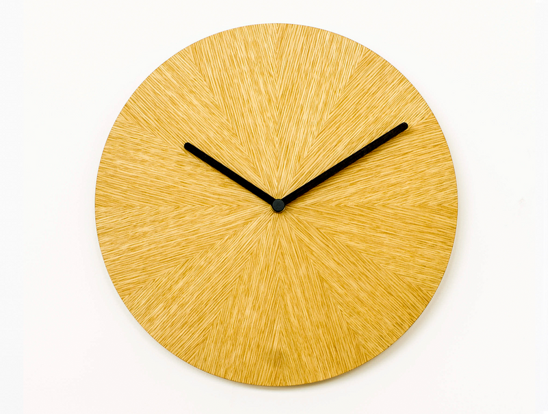Oak Rays Clock