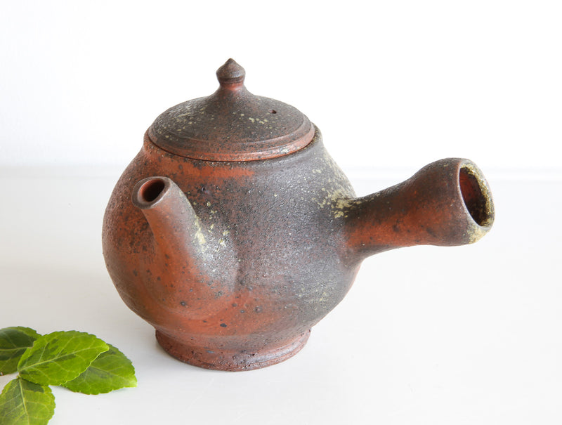 Red Side Handle Teapot