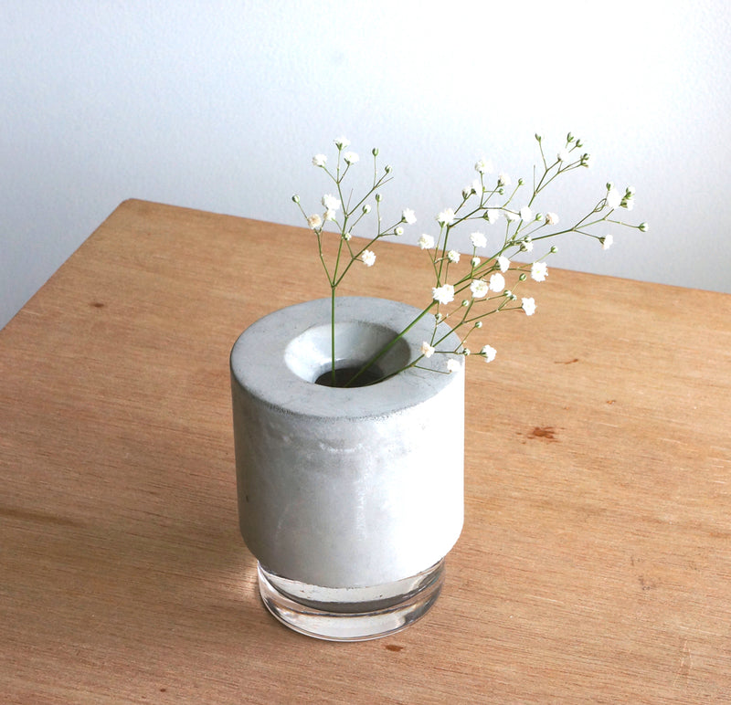 Concrete Hydroponic Vase No 2