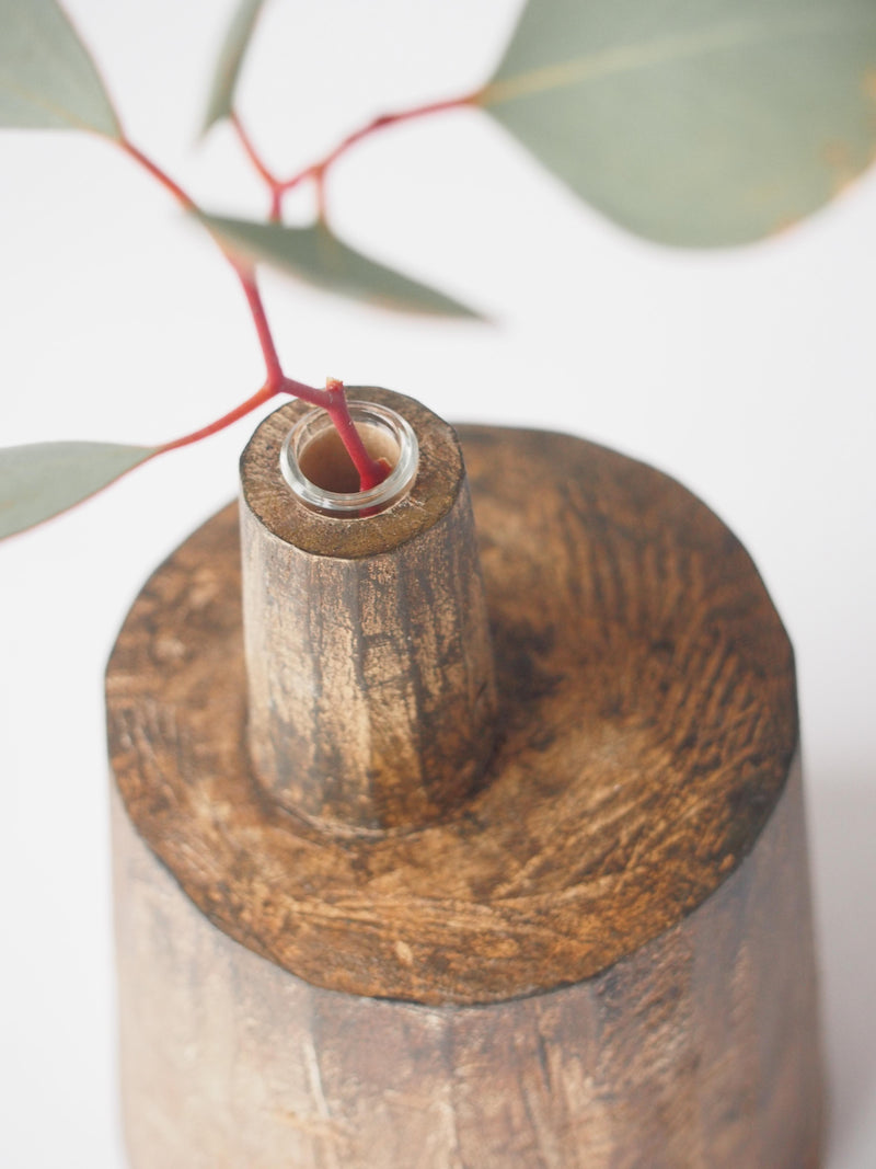 Tsuchikata Wooden Vase
