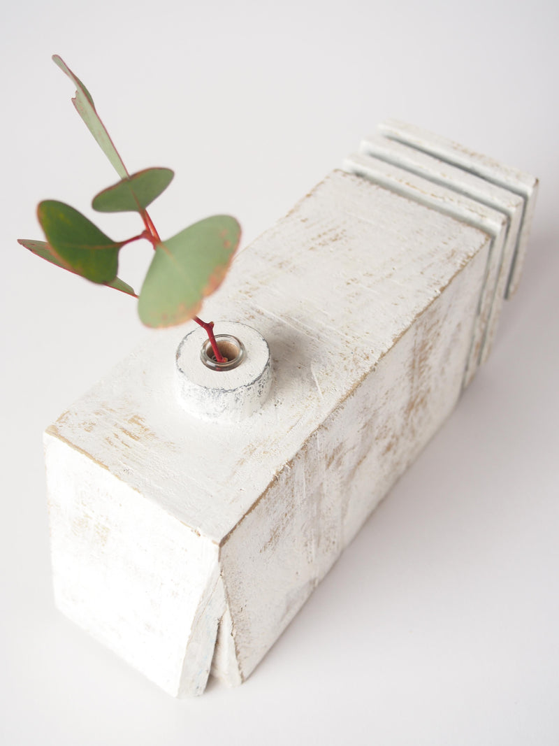 Winter Brute Wooden Vase