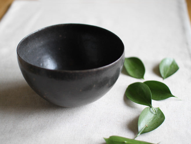 Black Round Bowl