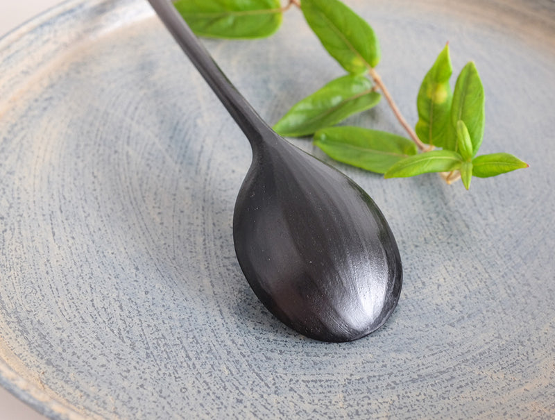 Spoon in Black Lacquer
