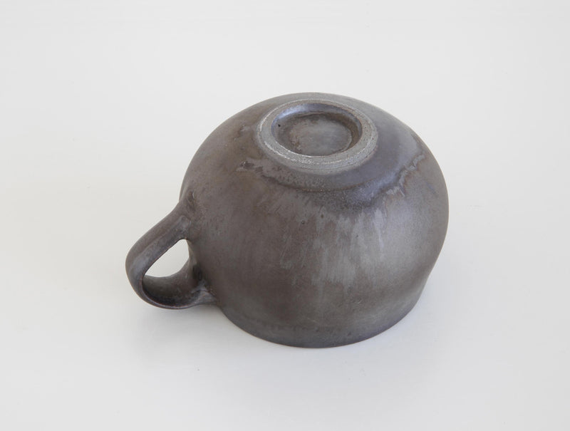 Black Glaze Soup Mug