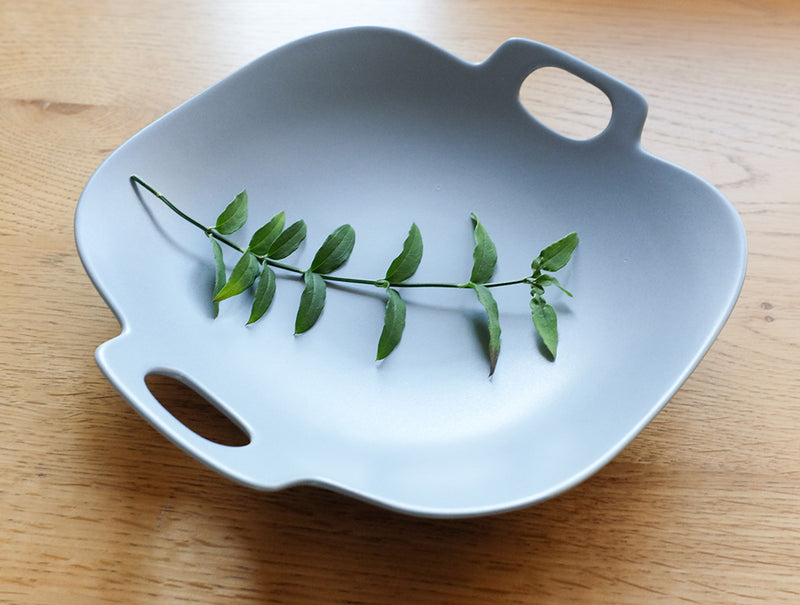 Large Grey Bon Voyage Plate