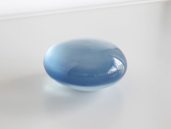 Blue Glass Paperweight
