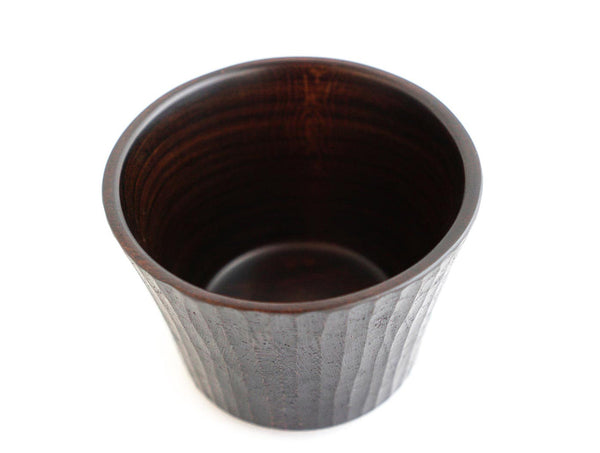 Carved Black Lacquer Cup
