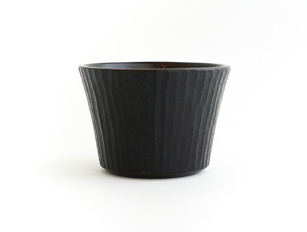 Carved Black Lacquer Cup