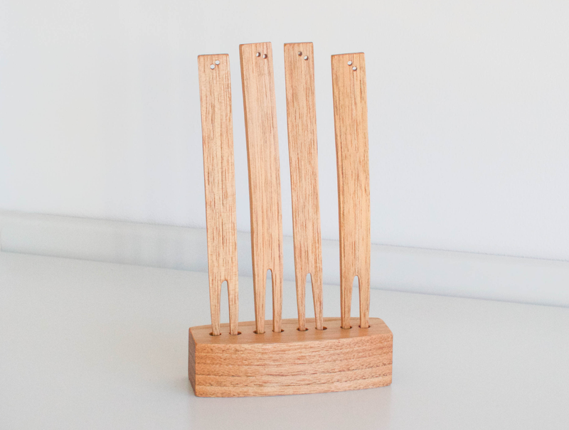 Wooden Fork Set