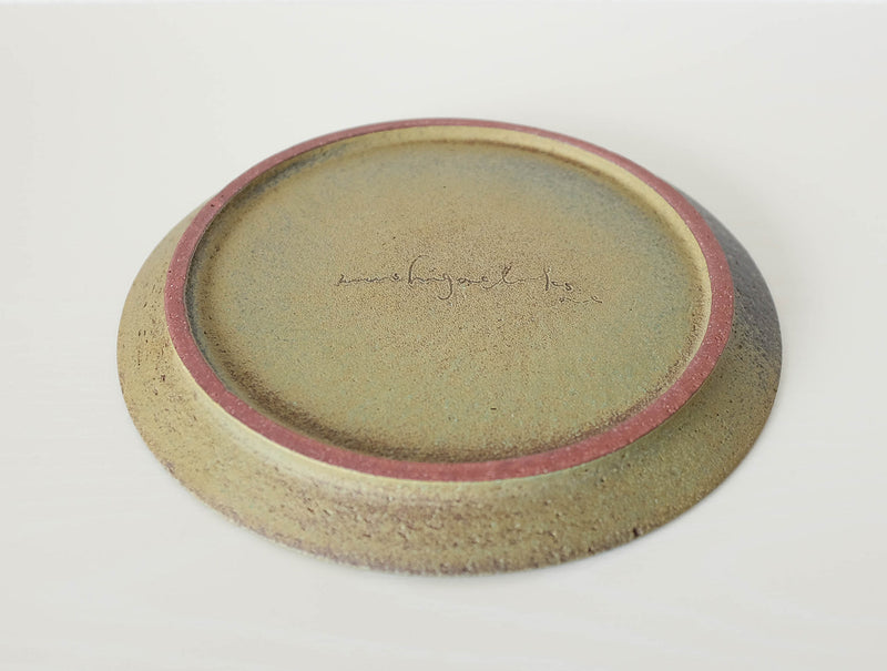 Green Speckled Plate L