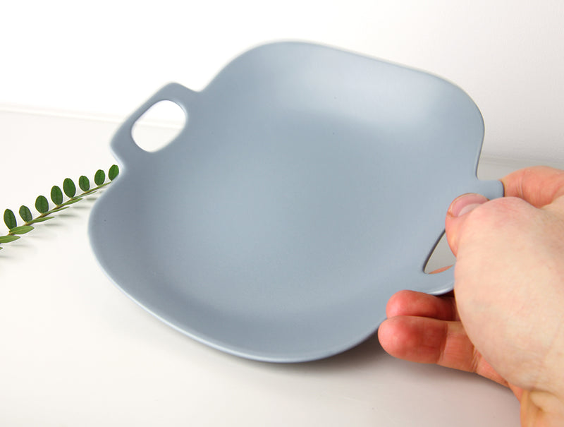 Large Grey Bon Voyage Plate
