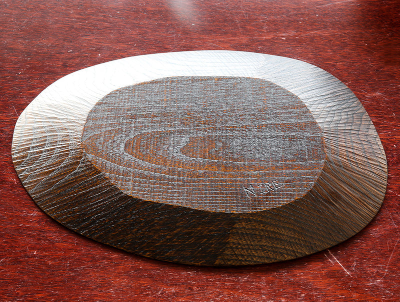 Large Nire Lacquer Dish