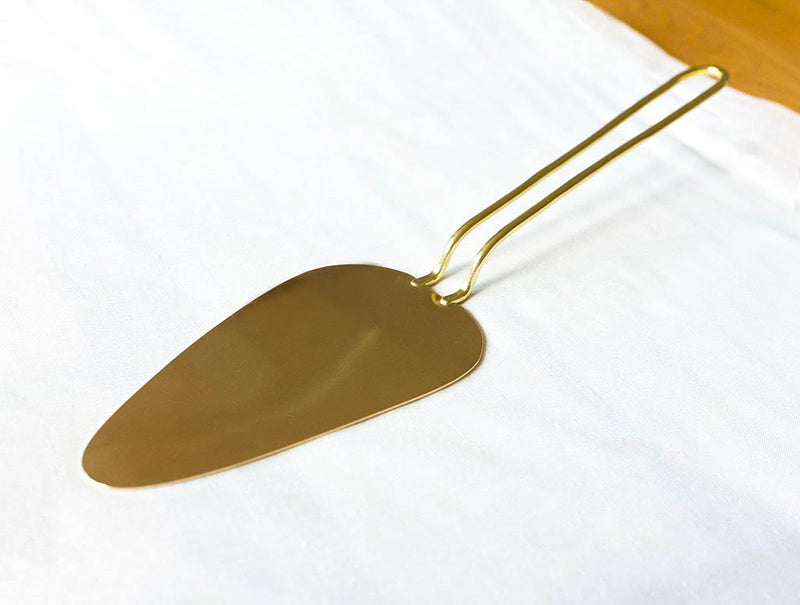 Brass Cake Server