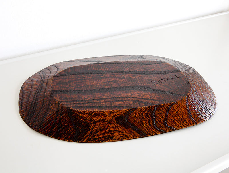 Medium Keyaki Lacquer Dish