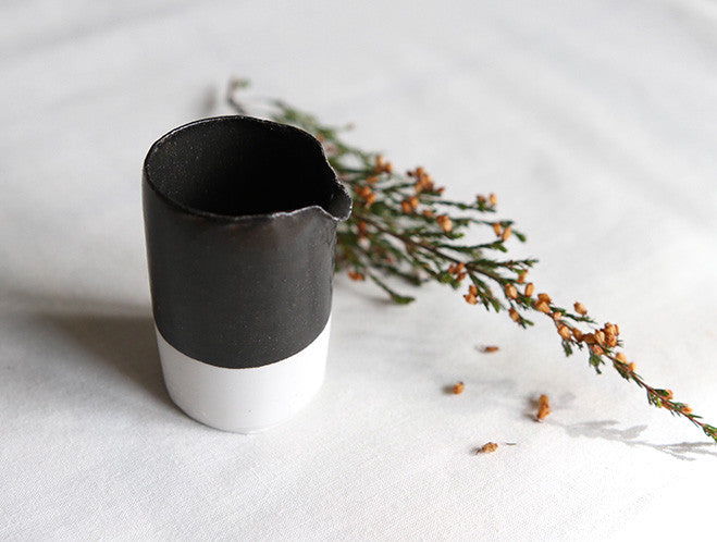 Black & White Milk Pitcher