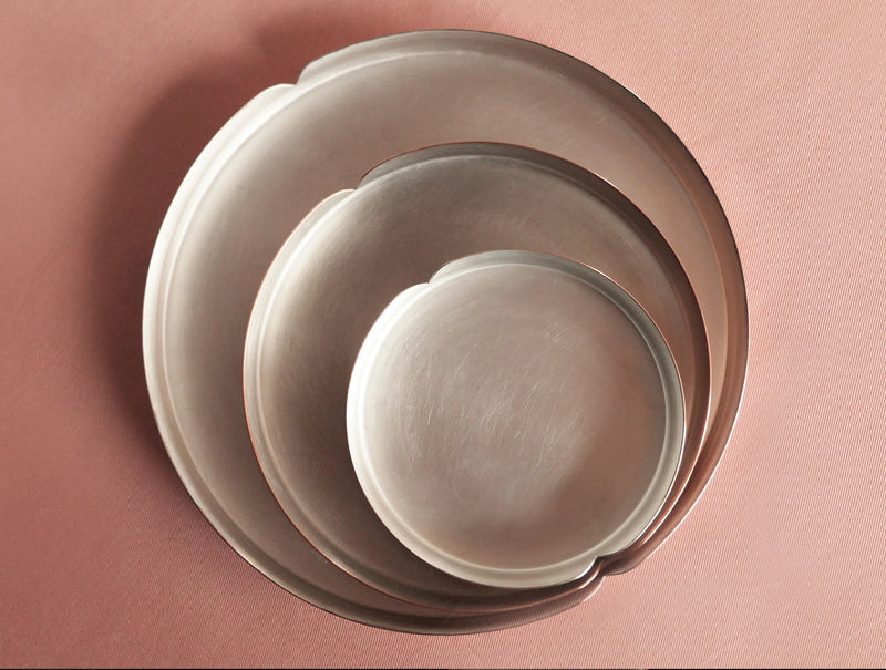 Copper / Tin Cake Plate S