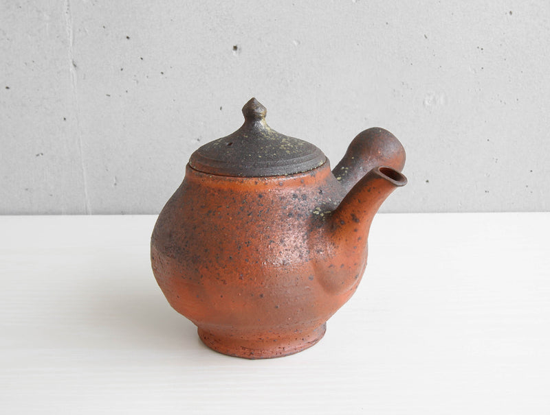 Red Side Handle Teapot