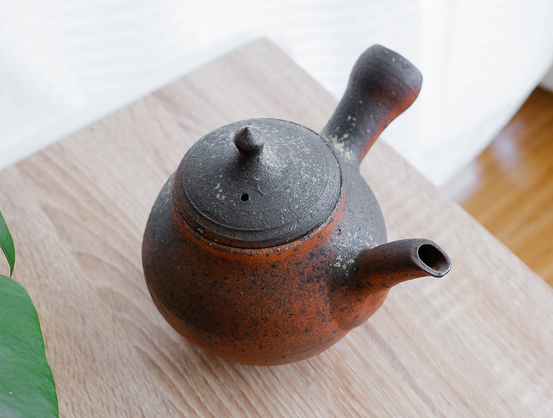 Red Side Handle Teapot