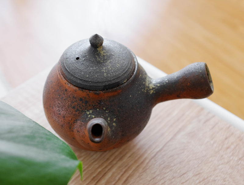 Red Side Handle Teapot