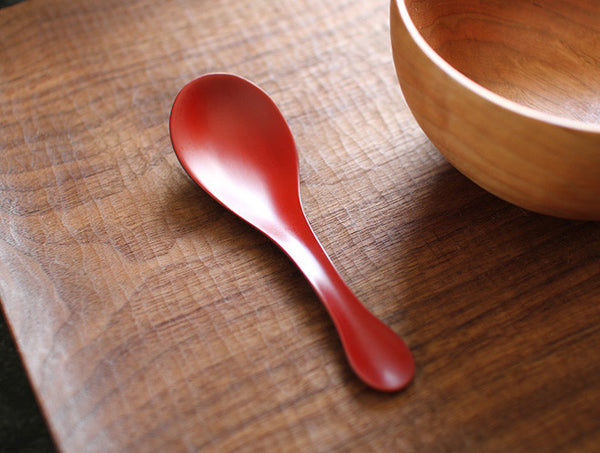 Round Dry Lacquer Teaspoon