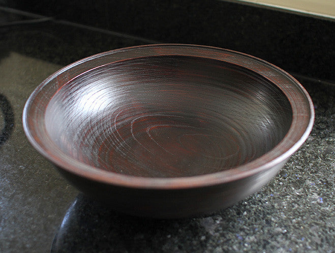 Large Lacquer Zelkova Bowl