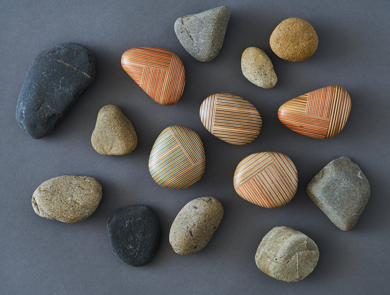 Triangle Pebble Paperweight