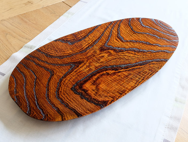 Large Keyaki Lacquer Dish