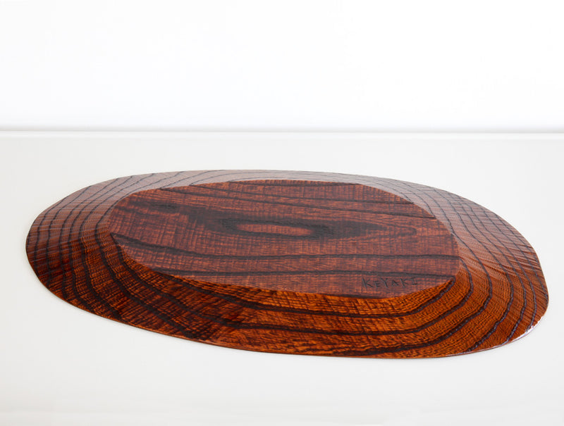 Large Keyaki Lacquer Dish