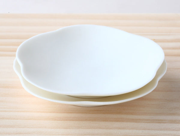White Porcelain Ume Dish