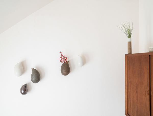 Snow Droplet Wall Vase S