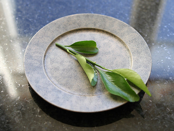 White Lacquer Cake Plate (Sample)