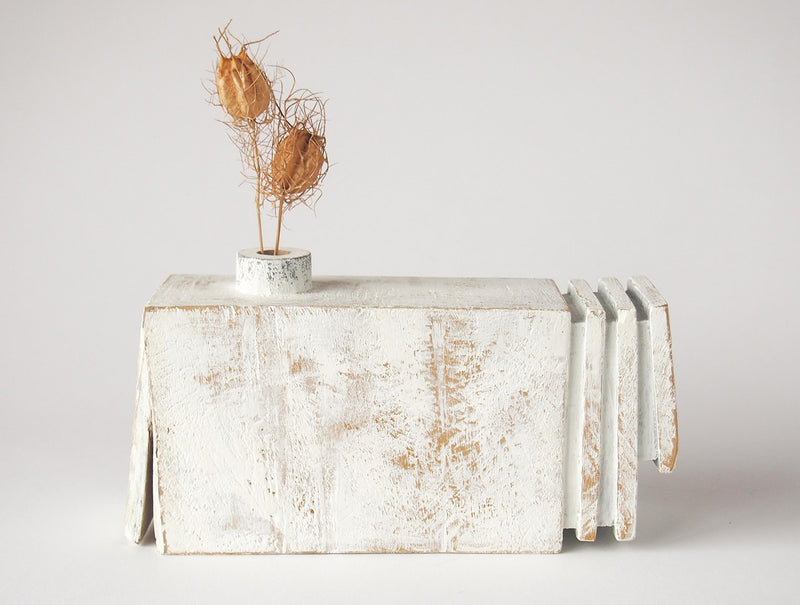 Winter Brute Wooden Vase