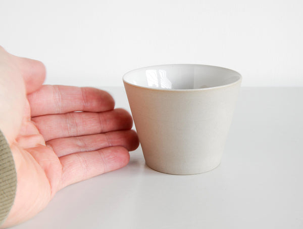 Conical Cup Matte Sand