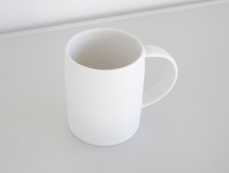 Matte White Porcelain Mug