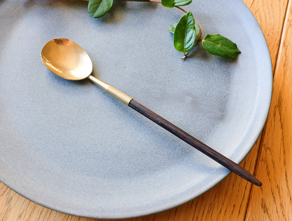 Brass Wooden Handle Spoon